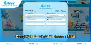 Đăng Ký Hi88 – Mở Tài Khoản 1 Phút, Nhận Ưu Đãi Thành Viên Mới Ngay